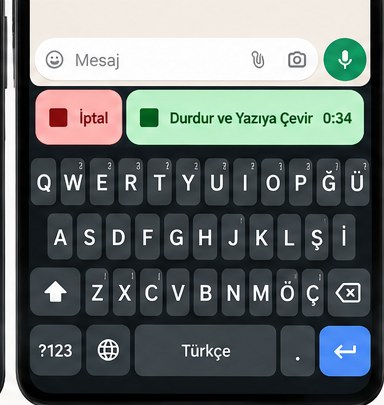Glas Keyboard voice recording