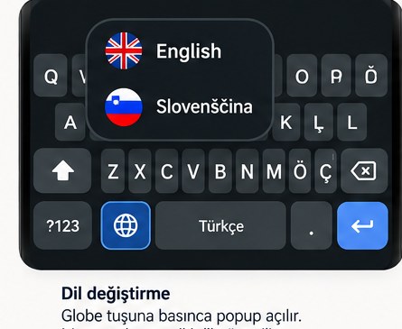 Glas Keyboard language switcher